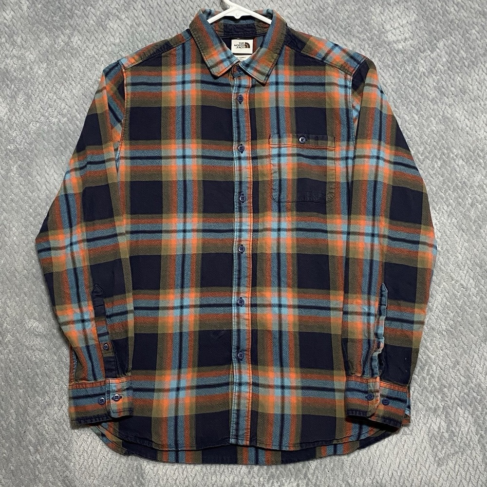 The North Face Shirt Mens Medium Plaid Hayden Pass Button Down Outdoors Hiking - Picture 2 of 13